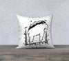 Billy Goat Spine Pillow case “18” by 18”