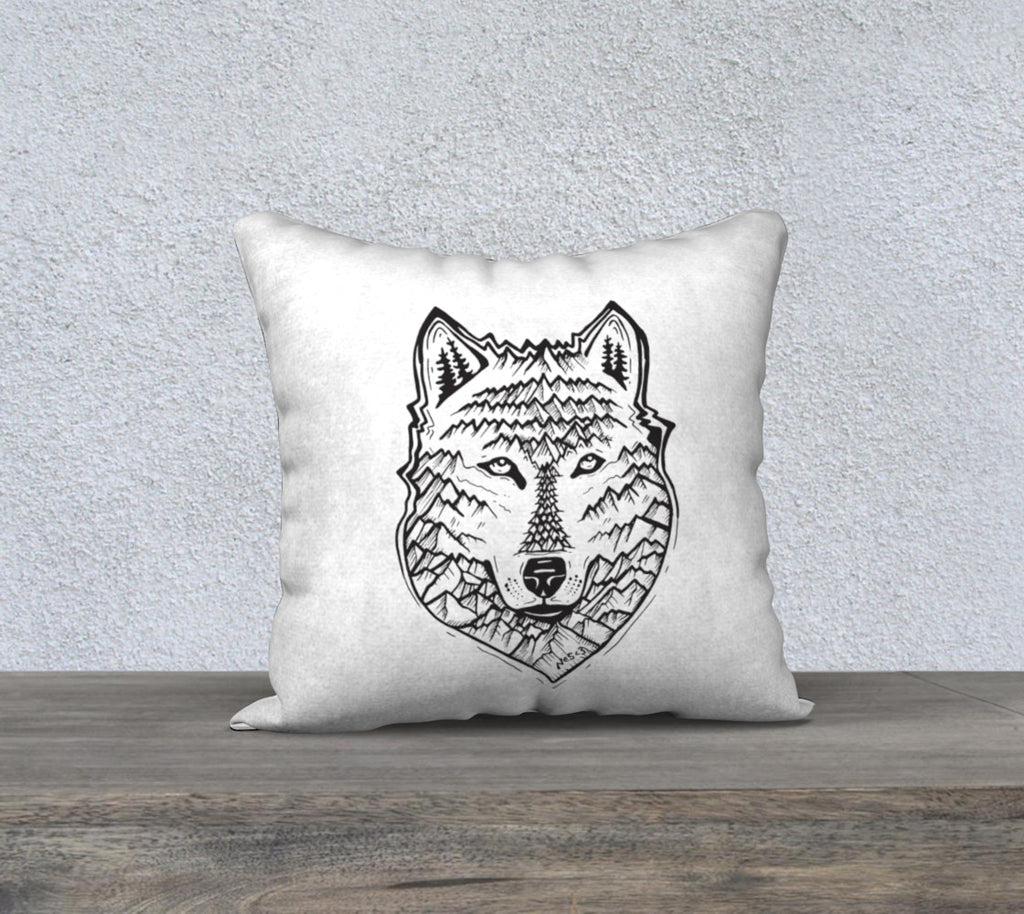 Mountain Wolf Pillow case “18” by 18”