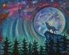 Sing to the Moon on canvas
